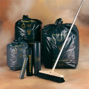 10 U. SACS POUBELLE 130 L 70µ 88x115 CM NOIR LDPE (10 UNITÉS) - REF. 159.40