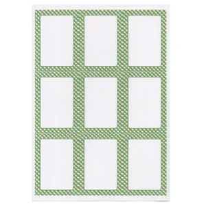 100 FEUILLES ÉTIQUETTES RECTANGULAIRES 6,3x9 CM BLANC PAPIER (1 UNITÉS) - REF. 209.64