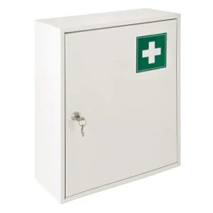 ARMOIRE PHARMACIE 36x15x45 CM BLANC ACIER (1 UNITÉS) - REF. 162.99